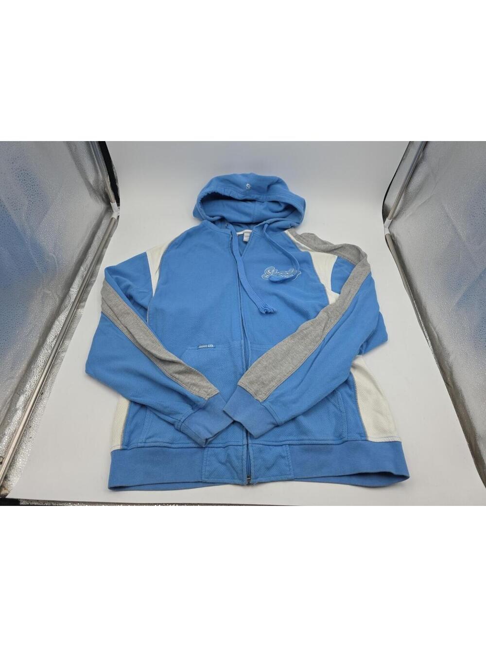 Shady LTD Hoodie Mens Large Full Zip Black Eminem Slim Baby Blue Y2K 90's M